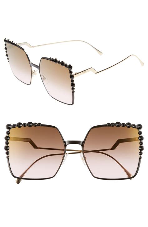 fendi women's square 60mm sunglasses|Fendi sunglasses nordstrom.